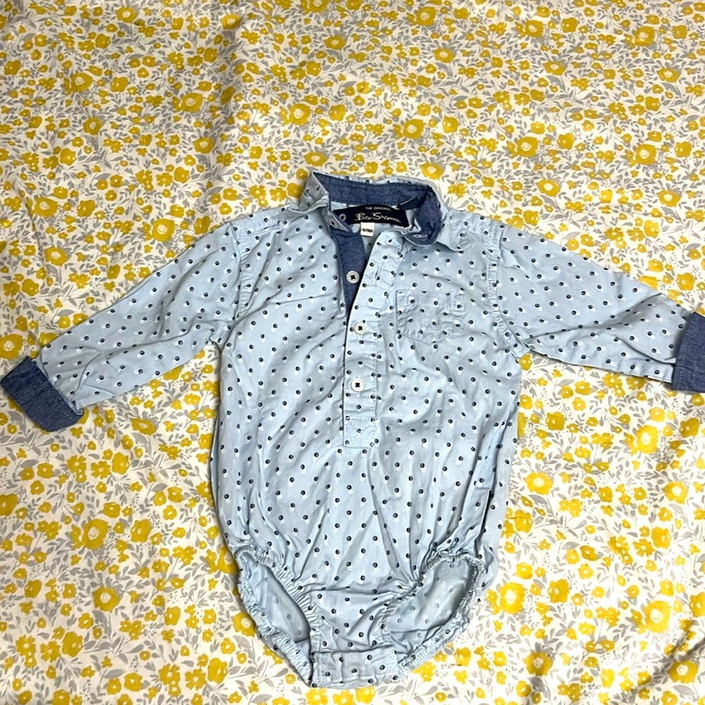 Baby long sleeve button up